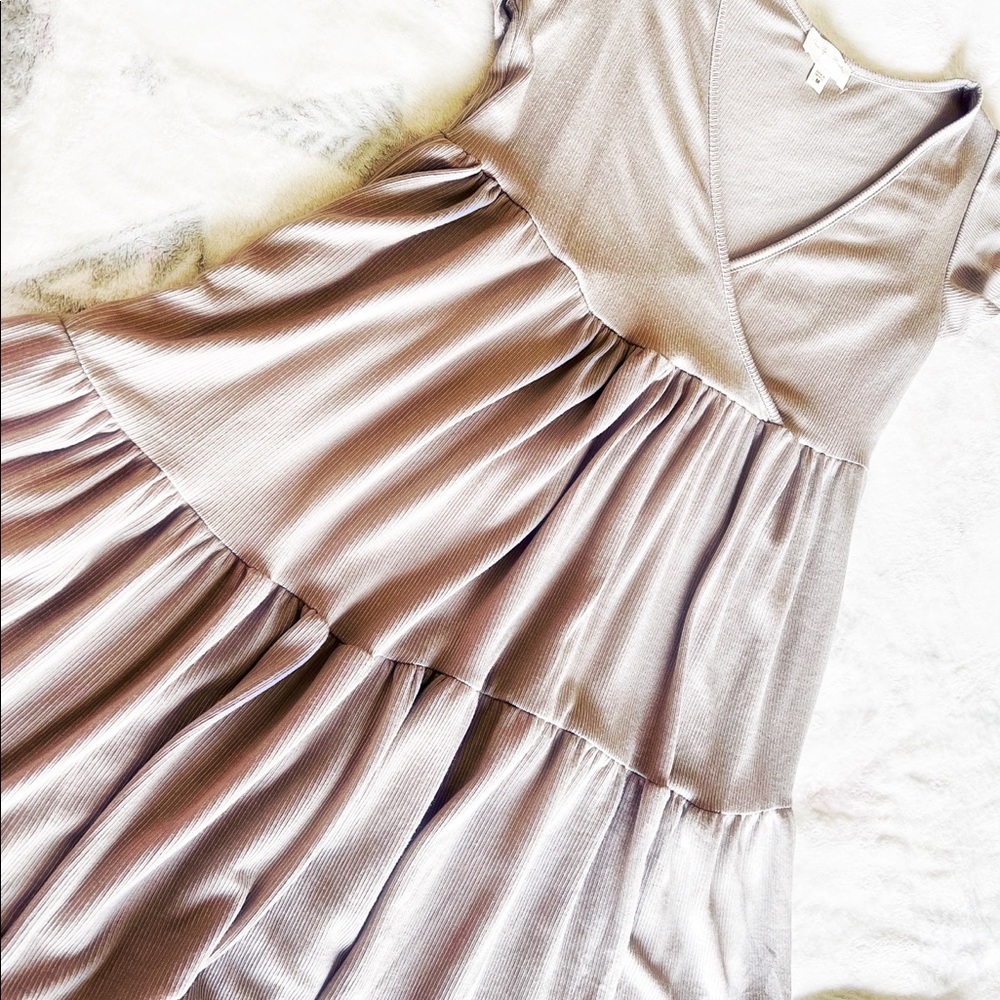 Beige mid-dress
